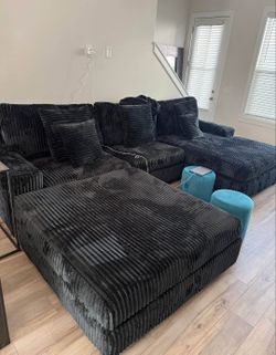 MODULAR SECTIONAL AVAILABLE IN BLACK, CHARCOAL AND LIGHT GRAY!!