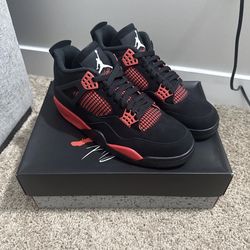 Jordan 4 Red Thunder Size 9.5 - Worn Once - Like New