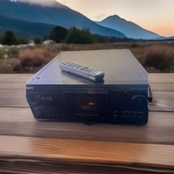 SONY CDP-CX205 Mega Storage 200 CD Player Changer Carousel Tested W/Remote
