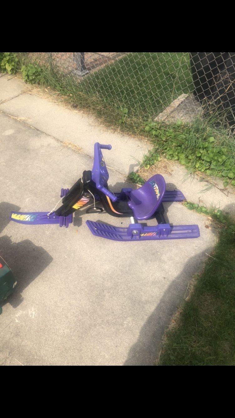 Snowmobile Sled Kids