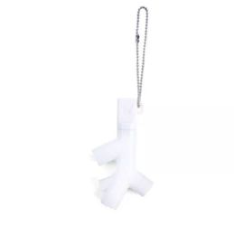 New Kikkerland White Music Branch 3-Way Head Ear Phone Splitter