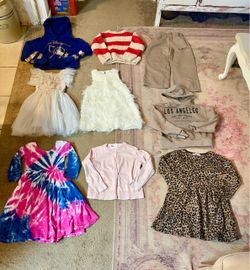 Girls size 6-7, 7 clothing 2 expensive dresses -different prices