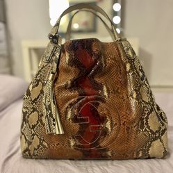 Gucci Snakeskin Large Bag 