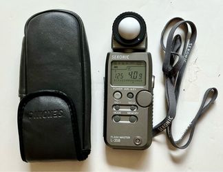 Sekonic Flash Master L-358 Digital Light Meter With Case Original Owner