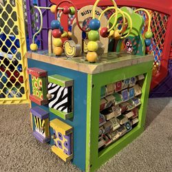 Wooden Activity Cube 