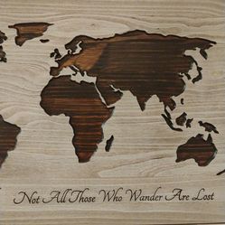 Large wooden wall art