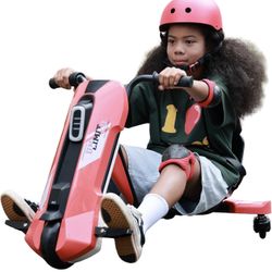 Electric Drift Kart for Kids – Adjustable Seat, LED Lights & Sounds