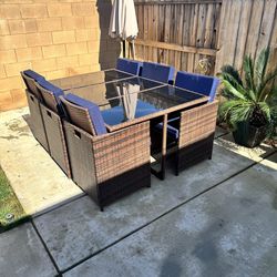 Outdoor dining table