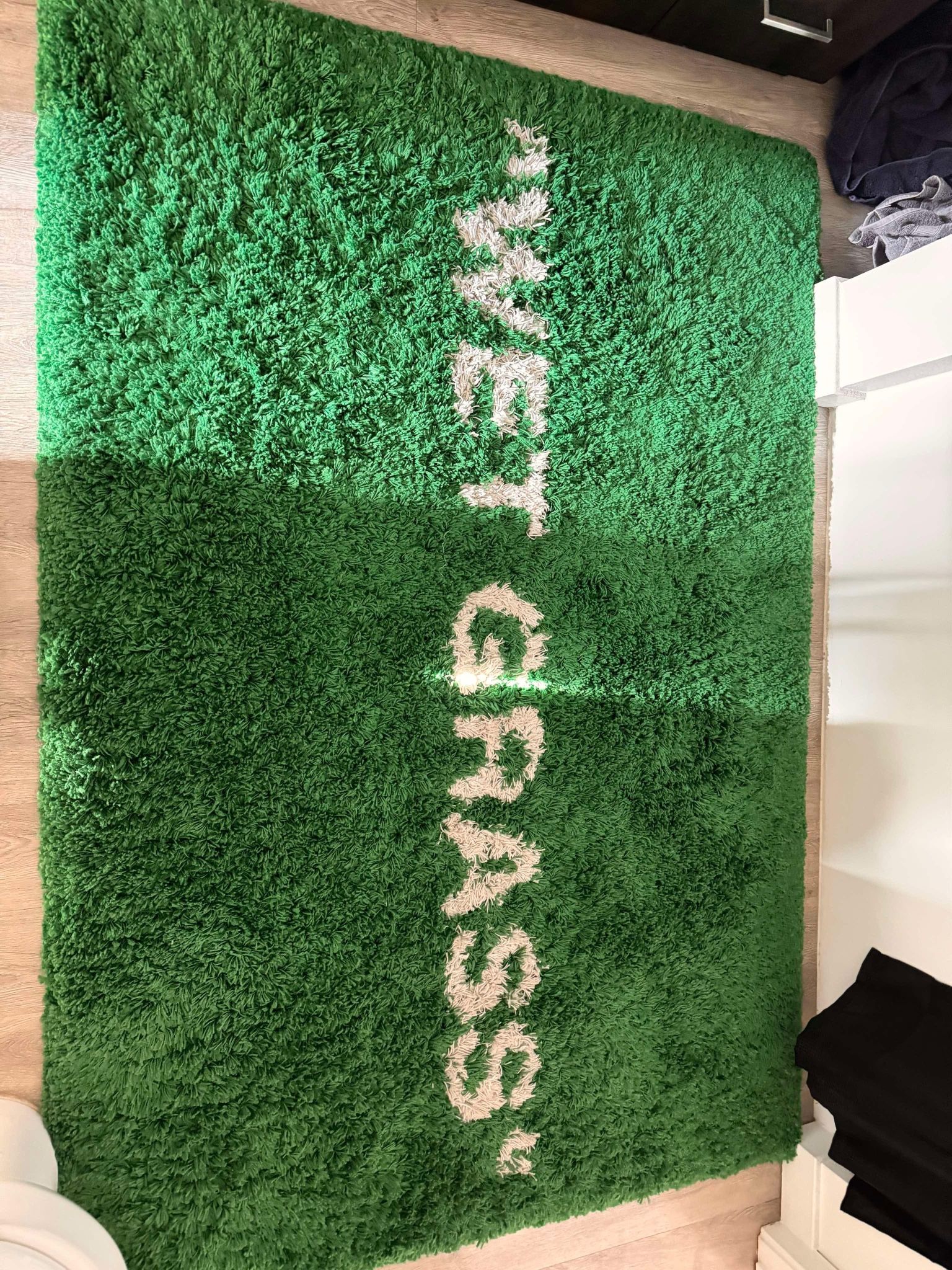 Off-white "Wet Grass " Rug 