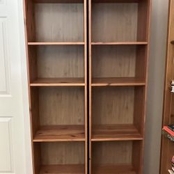 Tall IKEA Bookcases w/ Baskets