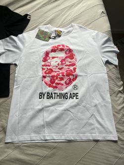 Bape tee pink camo