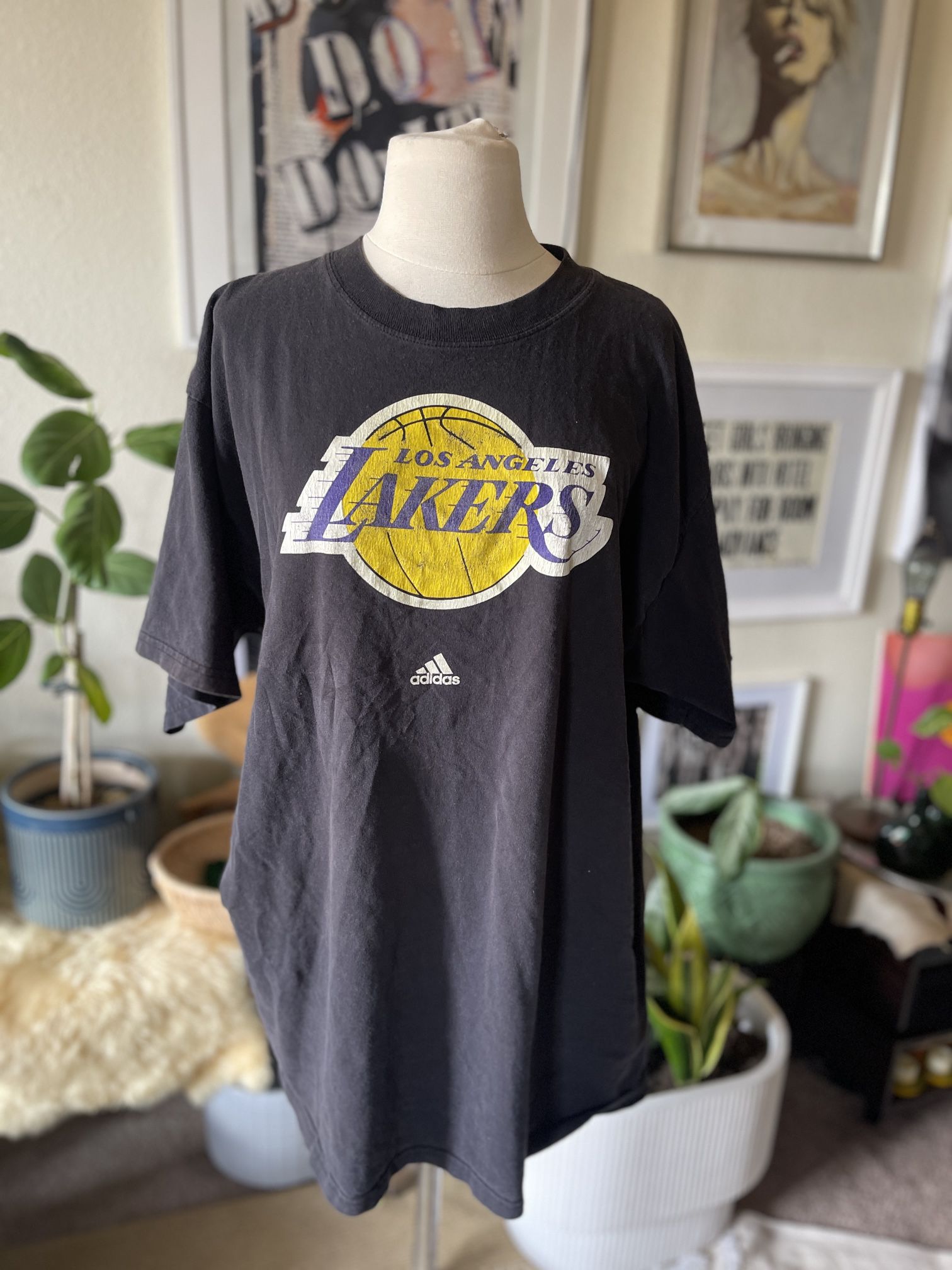 Vintage Kobe Bryant Los Angeles Lakers NBA Adidas Jersey T-Shirt Size XL black
