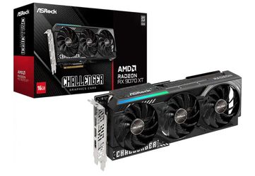 ASRock - Challenger Radeon RX 9070 XT 16GB GDDR6 PCI Express 5.0 Graphics Card