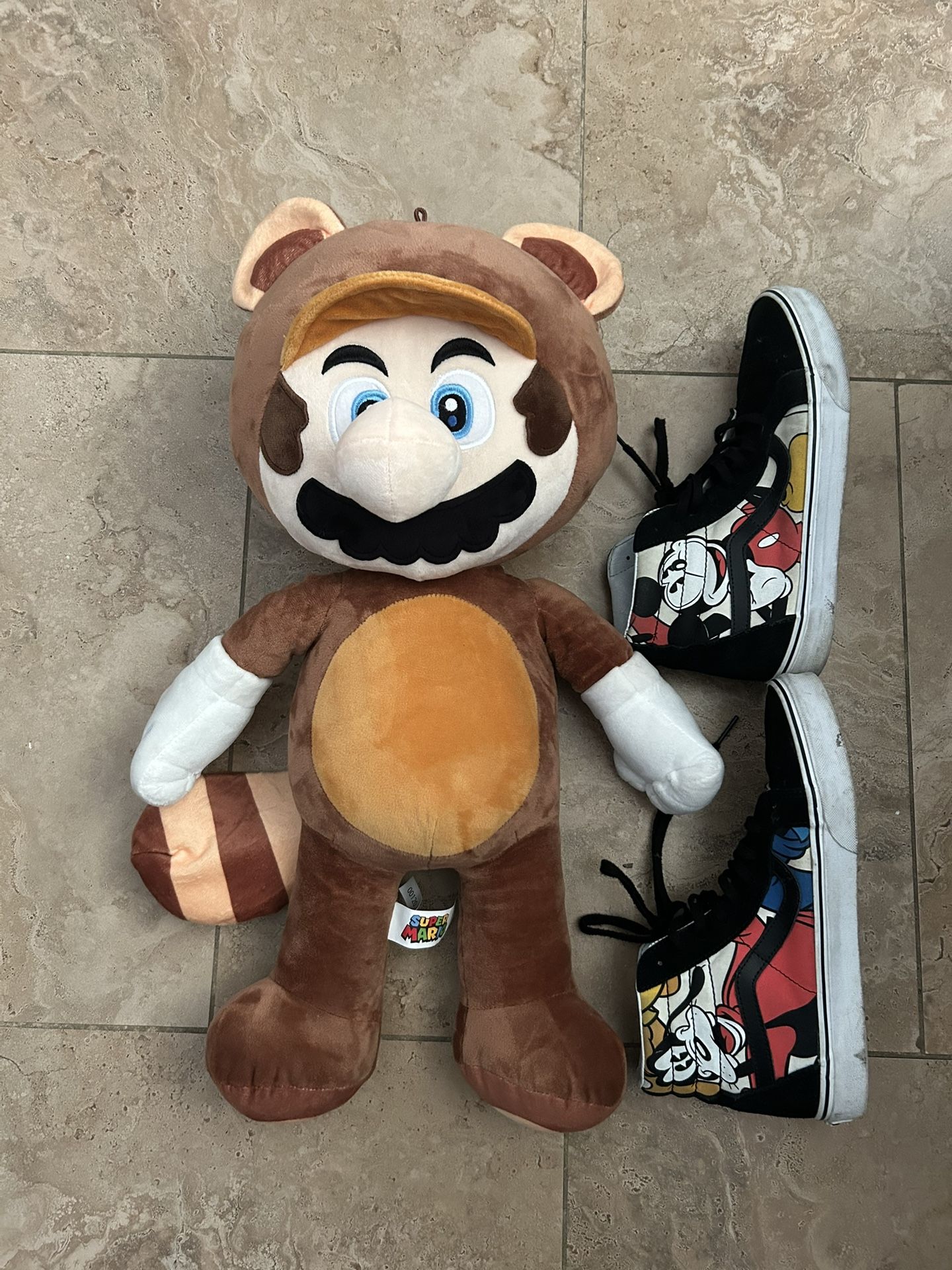 Jumbo Tanooki Mario Plush! Giant Super Mario Bros. Raccoon Suit Stuffed Toy - 24"+ Nintendo Fan Collectible