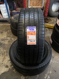 Pirelli used tires pair 235/60/18