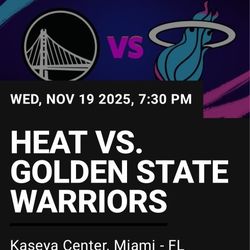 Golden State Warriors Vs Miami Heat