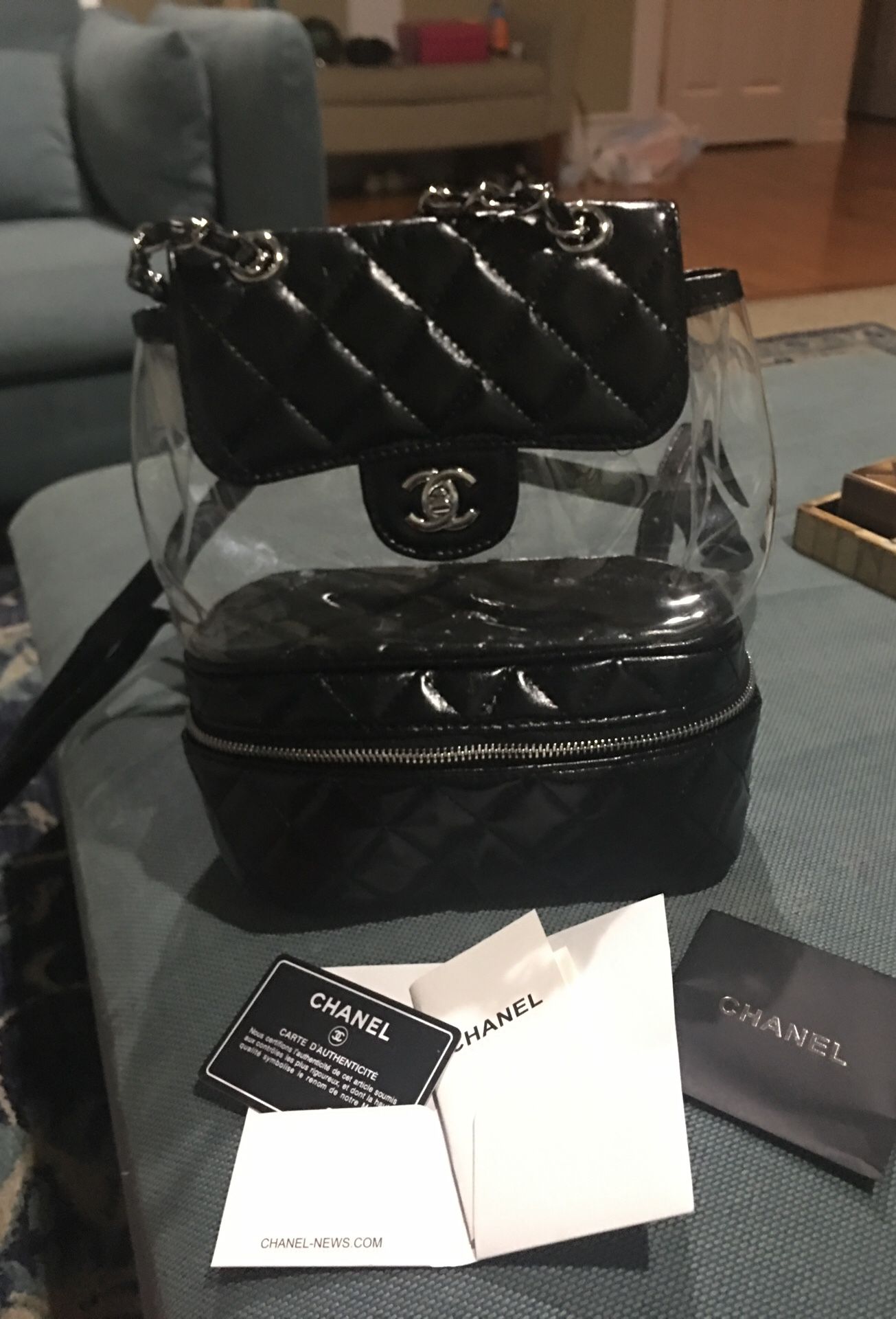 Chanel clear backpack $350 for Sale in Auburn, WA - OfferUp