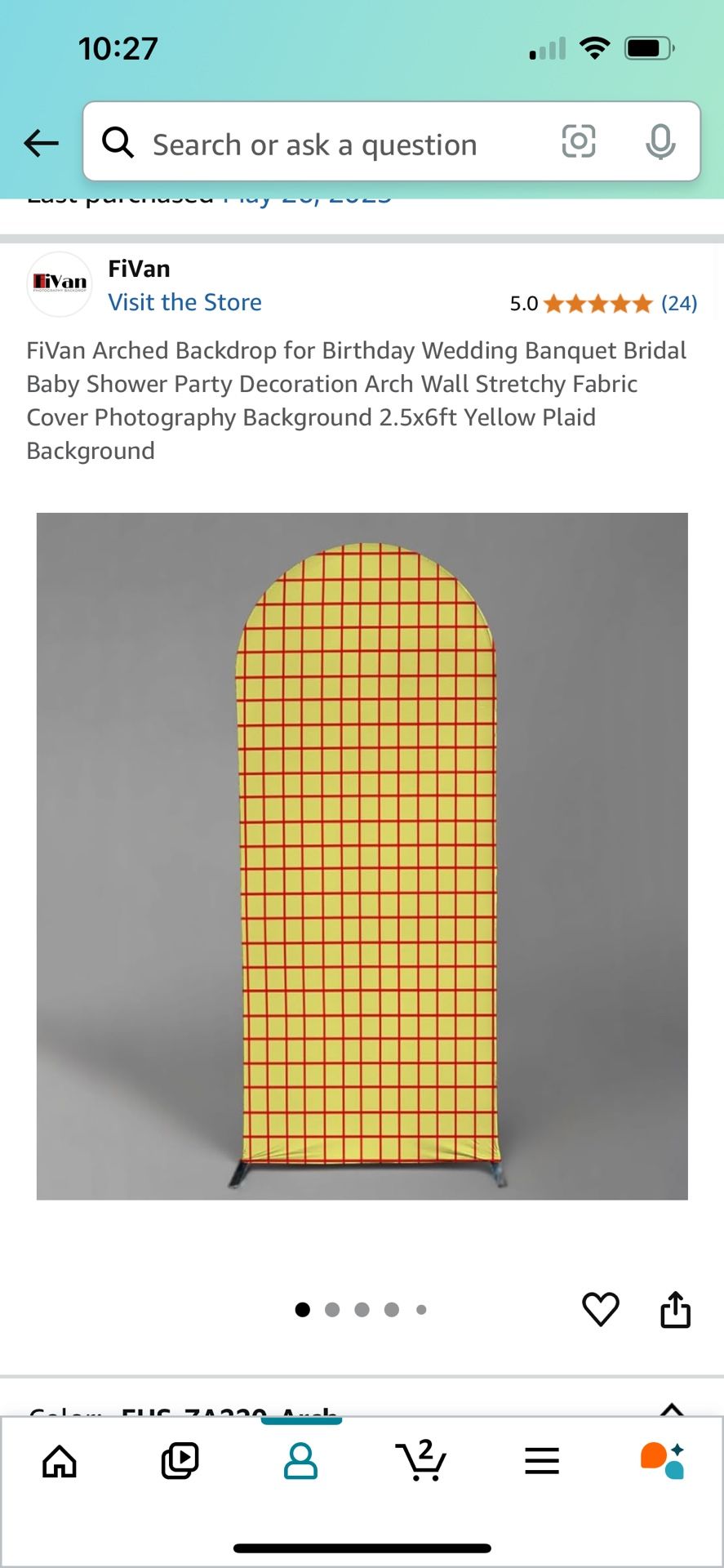 Arch Backdrop Cover 2.5x6 Ft Toy Story, Woody 