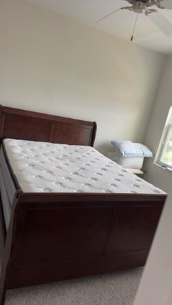 Like New Queen American Signature Bedroom Set + Mattress - Moving Sale"
