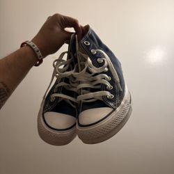 Navy Blue Converse 