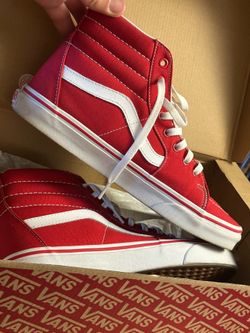 Vans Sk8-Hi Red Size US 8.5