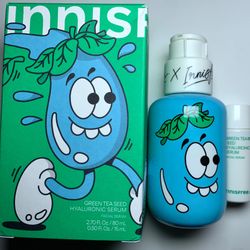 LIMITED EDITION Innisfree Green Tea Seed Hyaluronic Serum, 2.7 oz and 0.5 oz