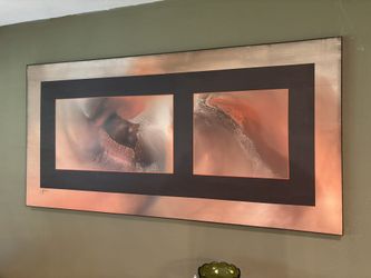Wonderful 7 Foot Mid Century, Abstract Painting By Karl