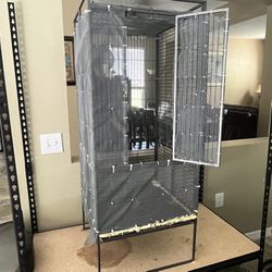 Cage and Supplies for Chameleon 