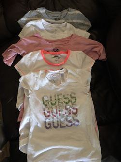 Lot of girl shirts GUESS JUICY COUTURE DKNY