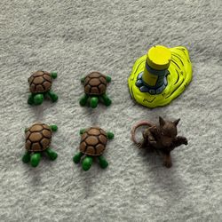 Neca TMNt Splinter & Baby Turtles Mirage Comics Accessory Lot