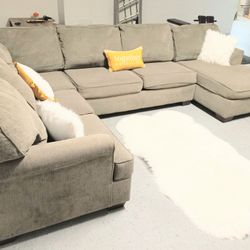 Grey U Shaped Sectional 