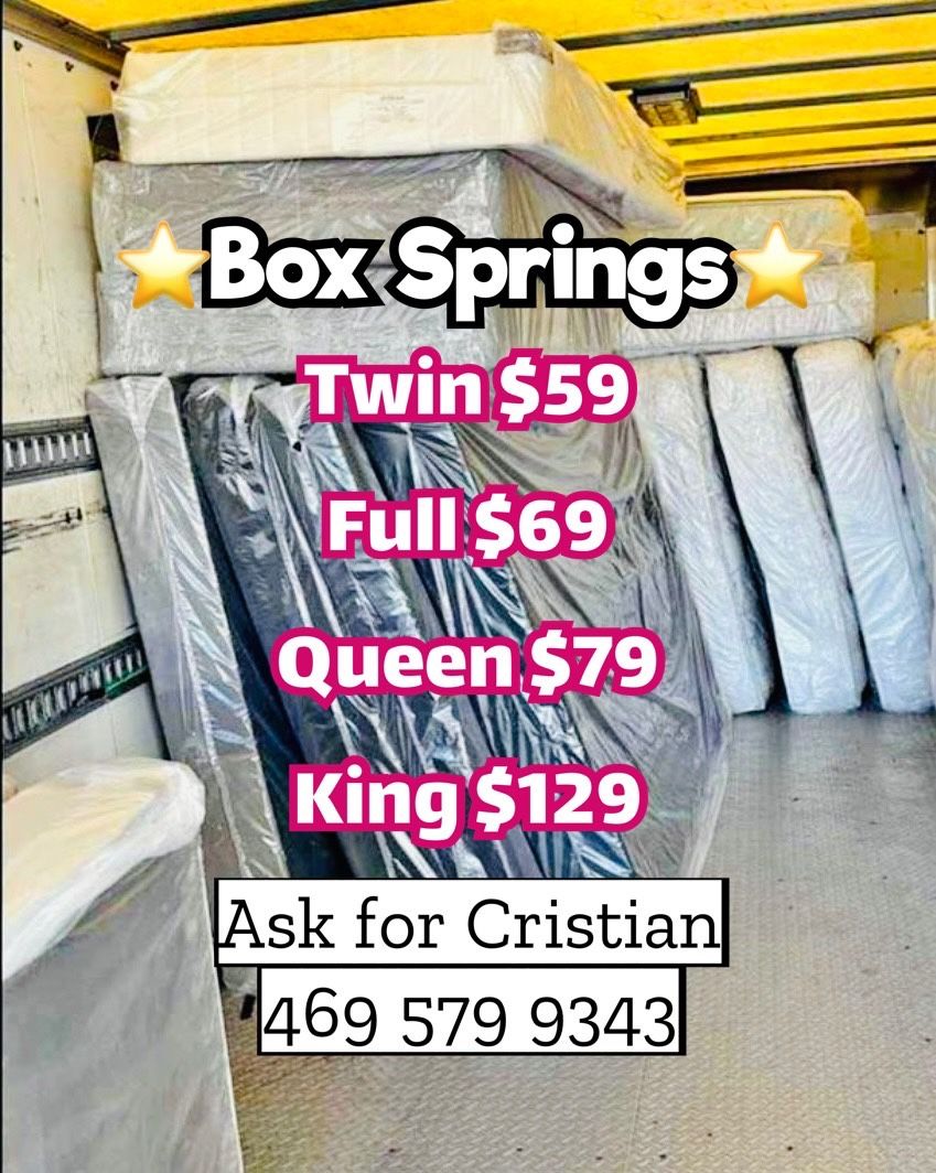 Box Springs Twin box Full box Queen box King box Bases para colchon Box spring