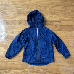 Like new L.L Bean kids lightweight hooded full zip jacket size 8