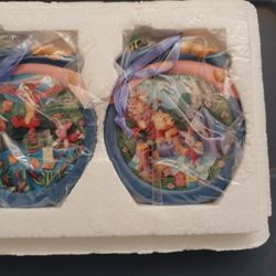 4 Collectible Winnie The Pooh Christmas Tree Ornaments 