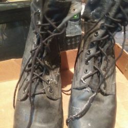 Size 11R Black Military Boots
