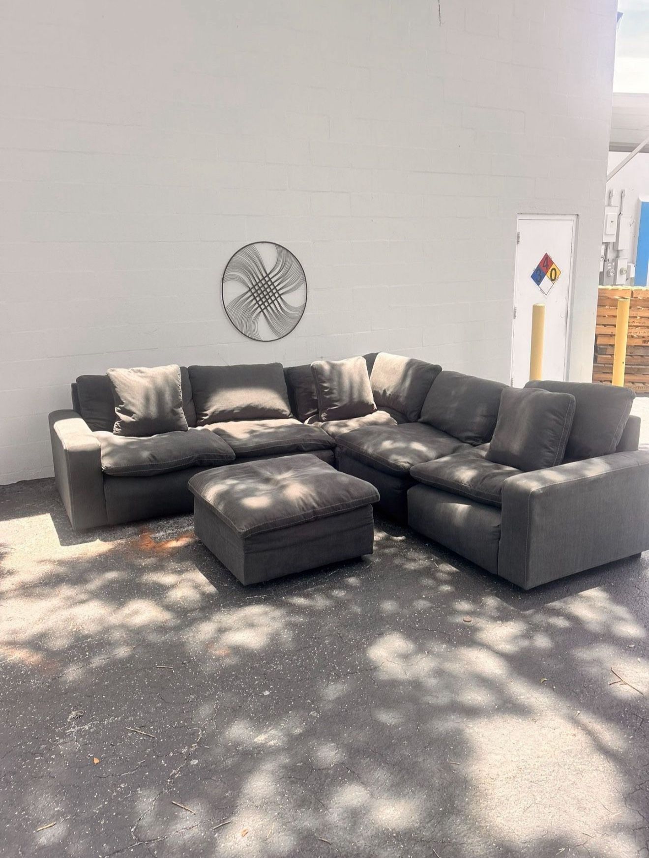 5pc Cloud Couch w/ Ottoman  🛋️ 