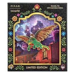 PIXAR COCO PEPITA LIMITED EDITION COLLECTOR BOX ENAMEL PIN WITH MOVEABLE WINGS