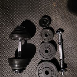 adjustable dumbells Weights