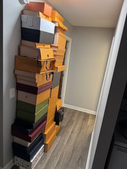 Various Empty Designer Boxes And Bags For Sale