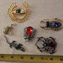 Insect shaped brooches $10 each