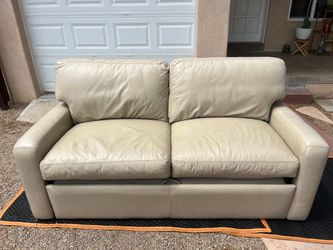 Leather Hide-a-bed couch