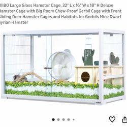Glass Hamster Cage