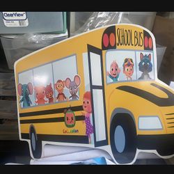 3 Ft Wide Cocomelon Bus Wooden Cut Out $30 Each