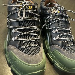 Green Gucci Flashtrek Shoes/Boots