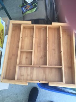 Bamboo utensils tray