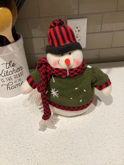 Mini snowman plush figurine - 5 inches