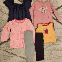 Girls Clothes Leggings Tops Size 24 Months