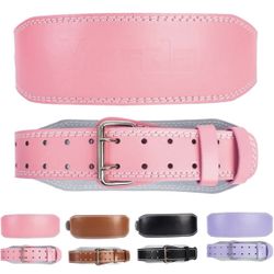 Weight Lifting Belt for Bodybuilding, Powerlifting, Cross Training Dip Lifting Belt - 4 Inch Wide Weightlifting with Metal BuVNEW• Size: S (29"-33.5")