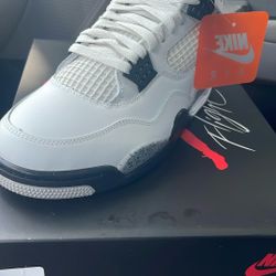 Brand Jordan 4 White Cement 