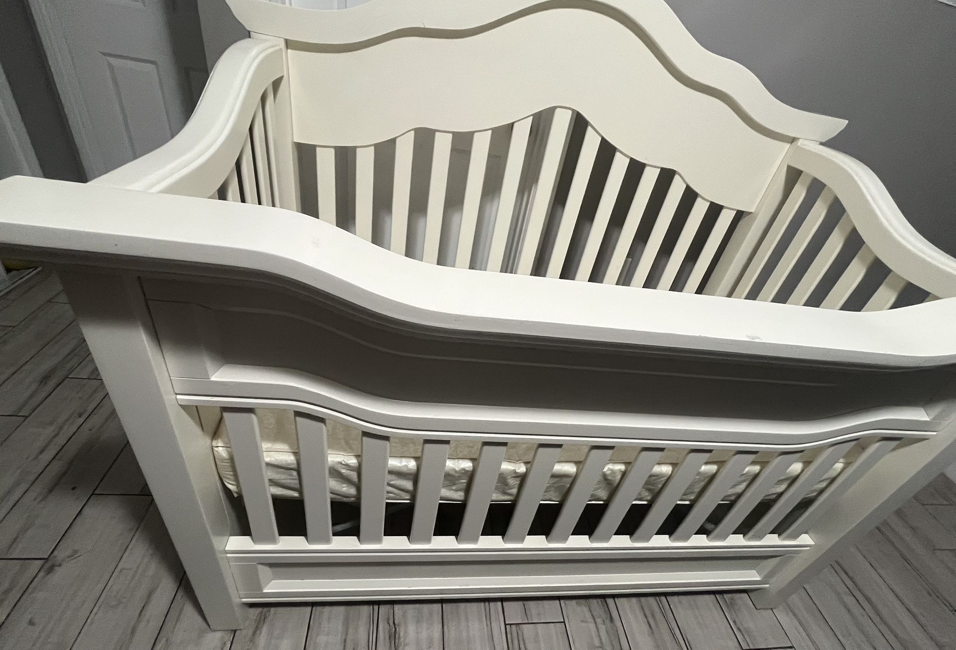 White Baby Crib